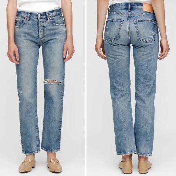 MOUSSY VINTAGE County Straight Leg High Rise Jeans Size 28 - Picture 1 of 10